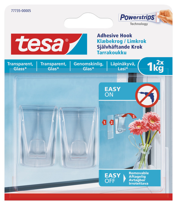 Tesa klæbekrog til glas 1 kg - 2 stk.
